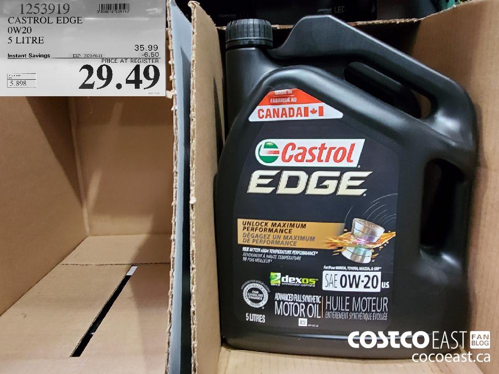 1253919 CASTROL EDGE OW 20 5 LITRE ($6.50 INSTANT SAVINGS EXPIRES ON 2021-08-01) $29.49