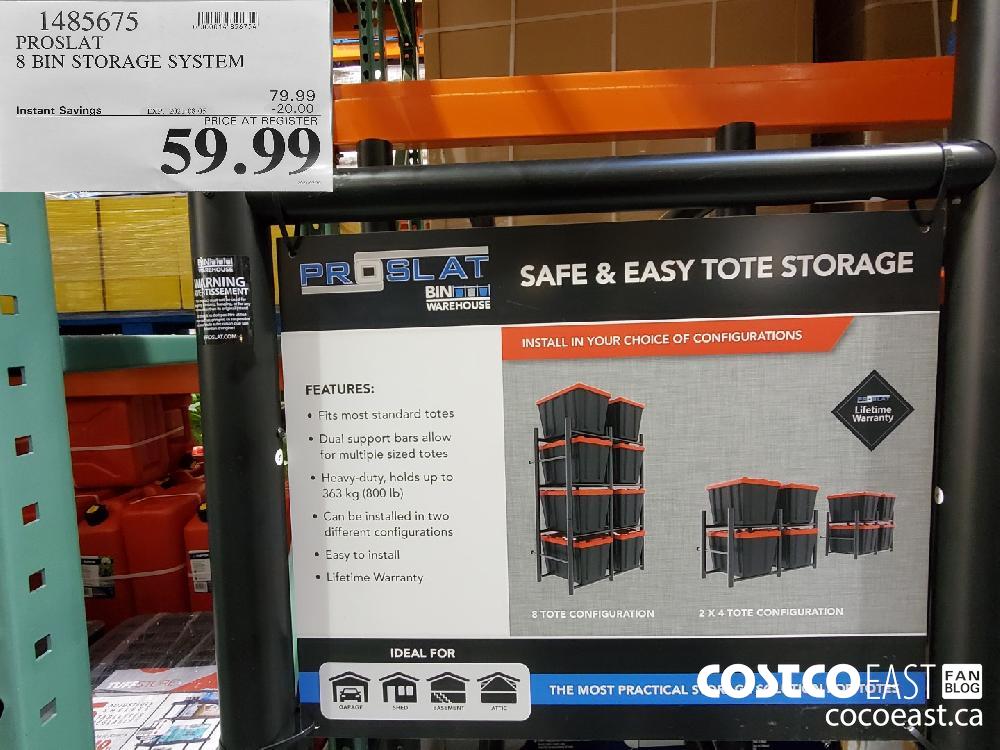 1485675 PROSLAT 8 BIN STORAGE SYSTEM ($20.00 INSTANT SAVINGS EXPIRES ON 2021-08-05) $59.99