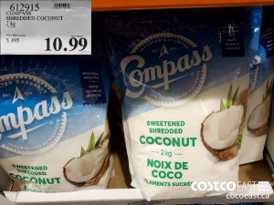 612915
COMPASS SHREDDED COCONUT 2 kg 
$10.99