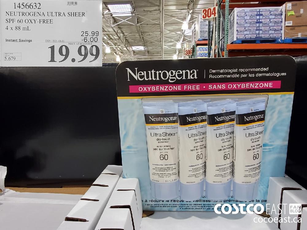 1456632 NEUTROGENA ULTRA SHEER SPF 60 OXY-FREE 4x 88 mL ($6.00 INSTANT SAVINGS EXPIRES ON 2021-08-01) $19.99