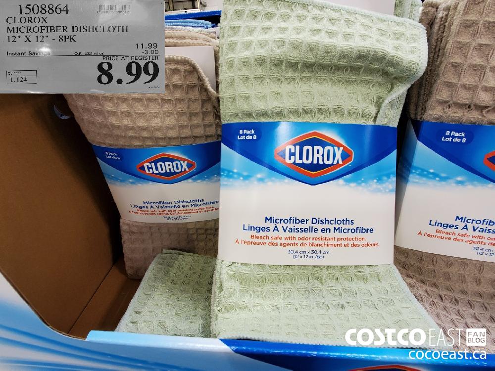 Clorox Dish Cloth, Tan, 12W x 12L, 3 Piece 