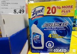 937319LYSOL TOILET BOWL CLEANER 4 x 946 mL ($3.00 INSTANT SAVINGS EXPIRES ON 2021-08-29)$8.49