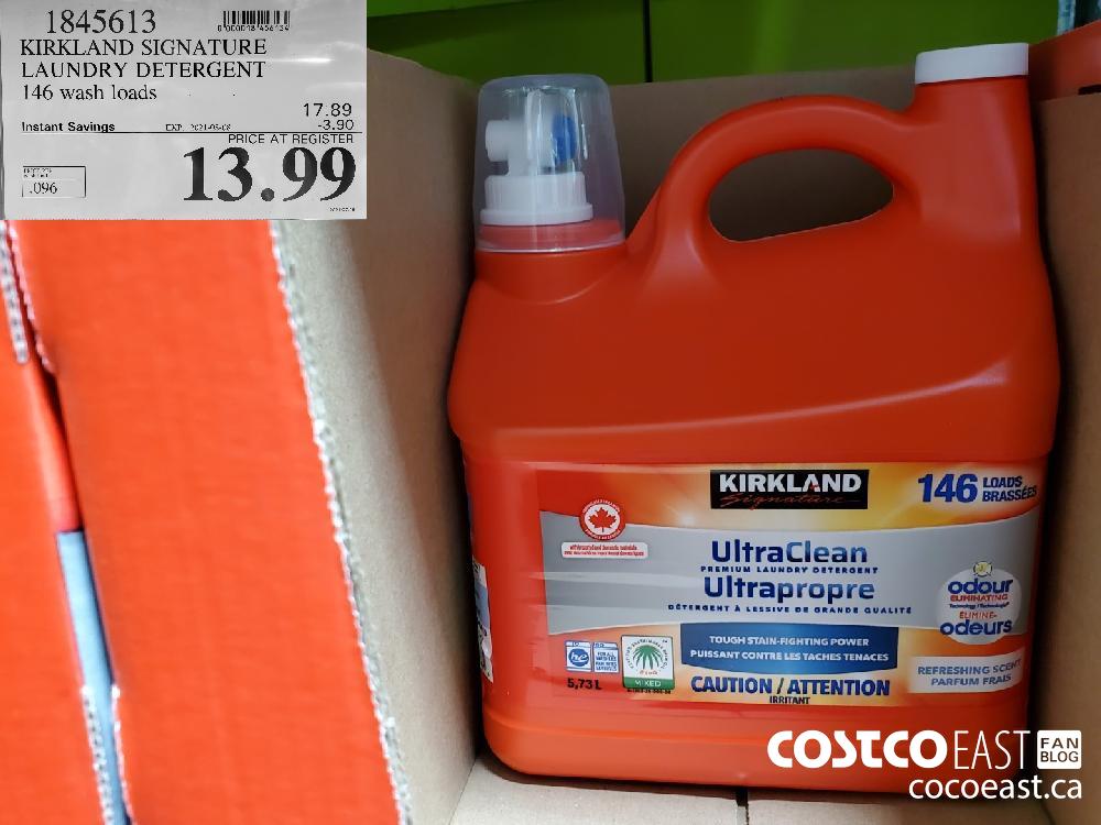 1845613 KIRKLAND SIGNATURE LAUNDRY DETERGENT 146 wash loads ($3.90 INSTANT SAVINGS EXPIRES ON 2021-08-08) $13.99