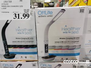 1501705
OTTLITE WIRELESS CHARGING LED LAMP 
$31.99