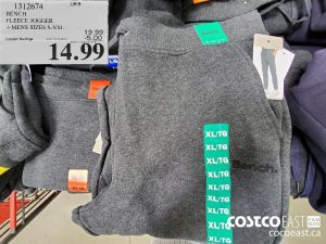 1312674
BENCH FLEECE JOGGER +MENS SIZES S-XXL 
($5.00 INSTANT SAVINGS EXPIRES ON 2021-08-29)
$14.99