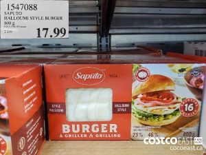 1547088
SAPUTO HALLOUMI STYLE BURGER  800 G 
$17.99
