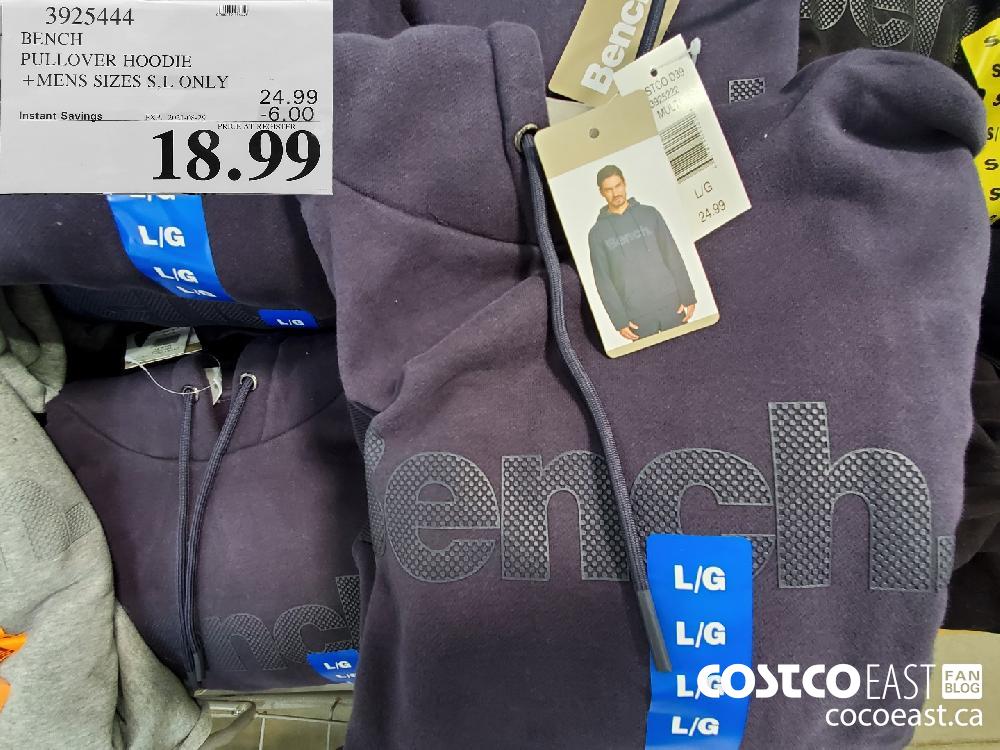 3925444 bench pullover hoodie mens sizes s l only 6 00 instant savings expires on 2021 08 29 18 99 Costco East Fan Blog