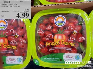 77053
GRAPE TOMATOES PRODUCT OF CANADA 
($1.00 INSTANT SAVINGS EXPIRES ON 2021-08-15)
$4.99