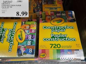345207
CRAYOLA CONSTRUCTION PAPER PACK OF 720 
$8.99