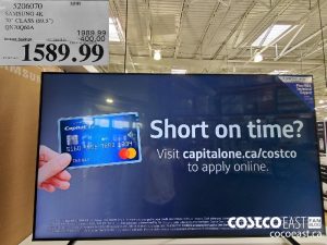 5206070
SAMSUNG 4K 70" CLASS (69. 5") QN70Q60A 
($400.00 INSTANT SAVINGS EXPIRES ON 2021-08-20)
$1589.99