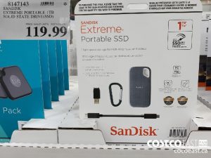 8147143
SANDISK EXTREME PORTABLE 1TB SOLID STATE DRIVE(SSD) 
$119.99