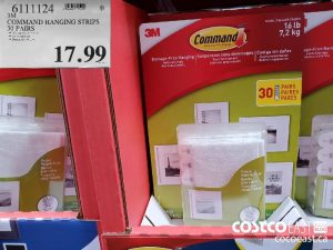 6111124
3M COMMAND HANGING STRIPS 30 PAIRS 
$17.99