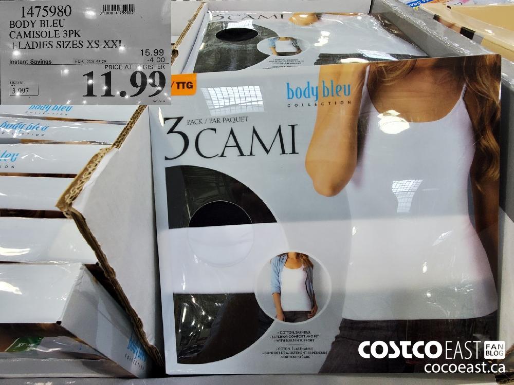 1475980 body bleu camisole 3pk ladies sizes xs xx 4 00 instant savings  expires on 2021 08 29 11 99 - Costco East Fan Blog