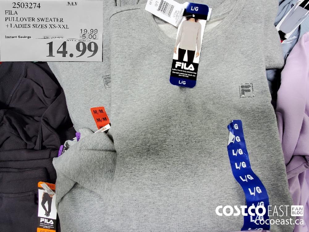 Costco hotsell fila sweater