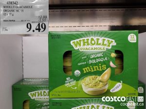 438342WHOLLY GUACAMOLE ORGANIC MINIS 12 X 57 G ($3.50 INSTANT SAVINGS EXPIRES ON 2021-09-05)$9.49