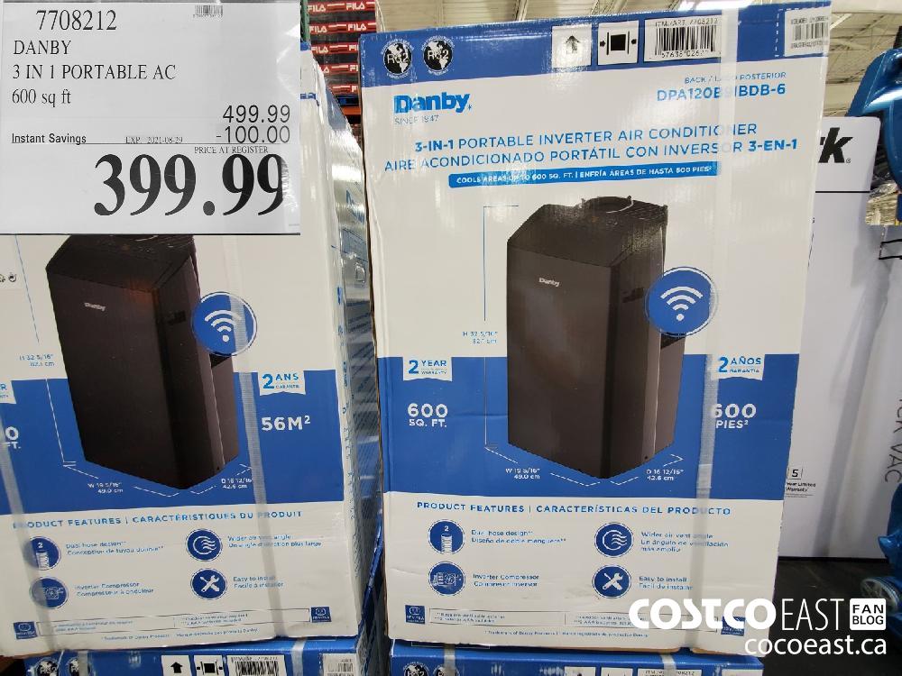 7708212 DANBY 3 IN 1 PORTABLE AC 600 sq ft ($100.00 INSTANT SAVINGS EXPIRES ON 2021-08-29) $399.99