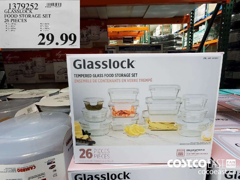 1379252 GLASSLOCK FOOD STORAGE SET 26 PIECES $29.99