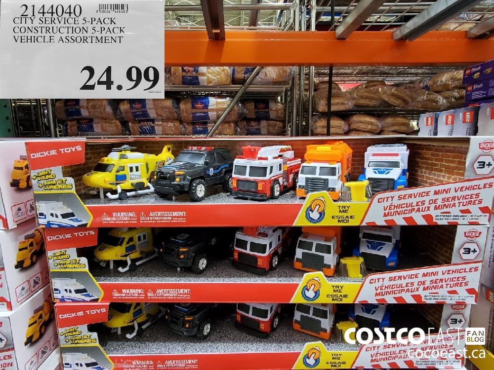 2144040 CITY SERVICE 5-PACK CONSTRUCTION 5-PACK VEHICLE ASSORTMENT $24.99