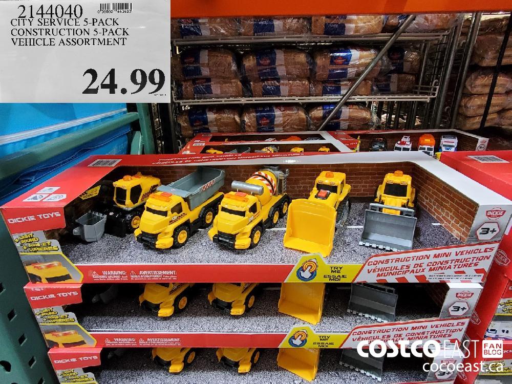 2144040 CITY SERVICE 5-PACK CONSTRUCTION 5-PACK VEHICLE ASSORTMENT $24.99