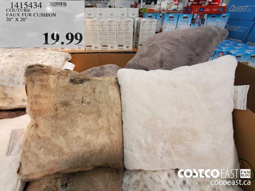 1415434 COUTURE FAUX FUR CUSHION 20" X 20" $19.99