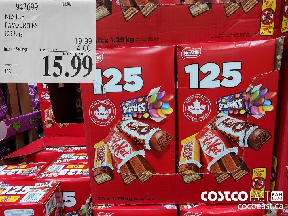1942699 NESTLE FAVOURITES 125 bars ($4.00 INSTANT SAVINGS EXPIRES ON 2021-08-29) $15.99