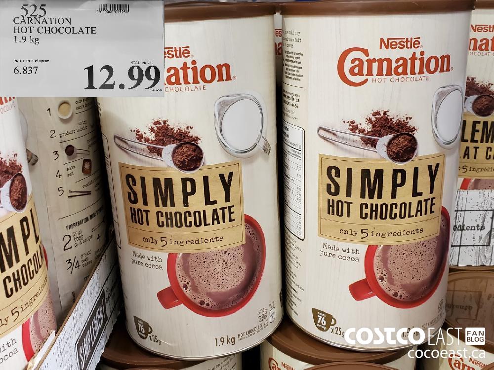 525 CARNATION HOT CHOCOLATE 1.9 kg $12.99