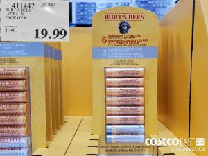 1411442
 BURT'S BEES LIP BALM PACK OF 8 
$19.99