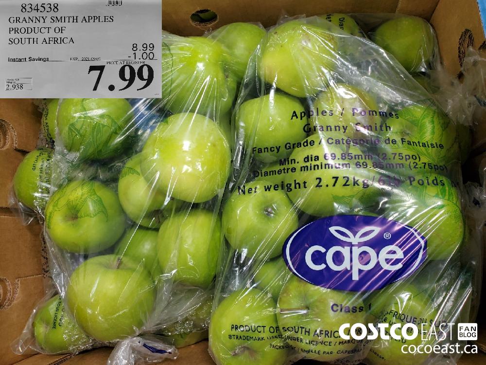 834538 GRANNY SMITH APPLES PRODUCT OF SOUTH AFRICA ($1.00 INSTANT SAVINGS EXPIRES ON 2021-09-02) $7.99
