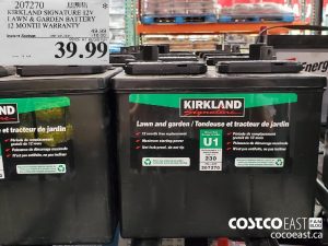 207270
KIRKLAND SIGNATURE 12V LAWN & GARDEN BATTERY 12 MONTH WARRANTY 
($10.00 INSTANT SAVINGS EXPIRES ON 2021-09-05)
$39.99