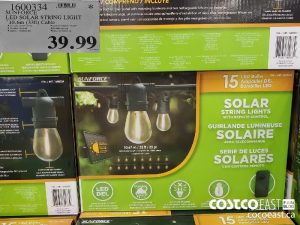1600334
SUNFORCE LED SOLAR STRING LIGHT *10.6m (33ft) Cable  
$39.99