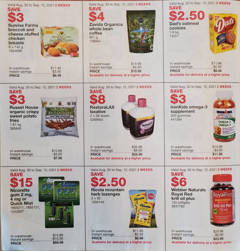 Costco Sale Items Flyer Sales Aug Th Sept Th Ontario