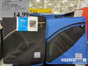 3304982
 HILROY 2" ZIPPER BINDER WITH PENCIL POUCH 
$14.99