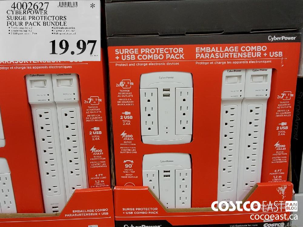 4002627 Cyberpower Surge Protectors Four Pack Bundle 19 97 - Costco ...