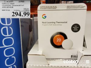 1140899
GOOGLE NEST LEARNING THERMOSTAT AND SENSOR 
($45.00 INSTANT SAVINGS EXPIRES ON 2021-09-16)
$294.99