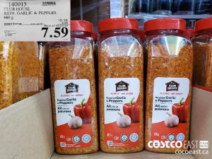 140015
CLUB HOUSE RSTD. GARLIC & PEPPERS 660 G 
($2.80 INSTANT SAVINGS EXPIRES ON 2021-09-12)
$7.59