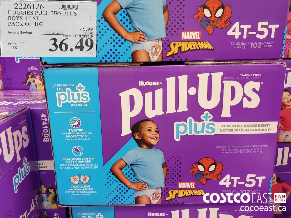 2226126 huggies pull ups plus boys 4t 5t pack of 102 9 50 instant savings  expires on 2021 09 19 36 49 - Costco East Fan Blog