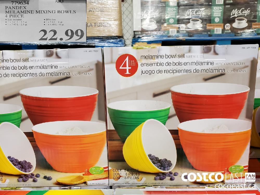 Pandex 4 melamine mixing bowls with lids $22.99 and they are BPA-free