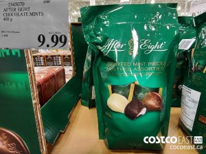 1545070
AFTER EIGHT CHOCOLATE MINTS 400 g 
$9.99