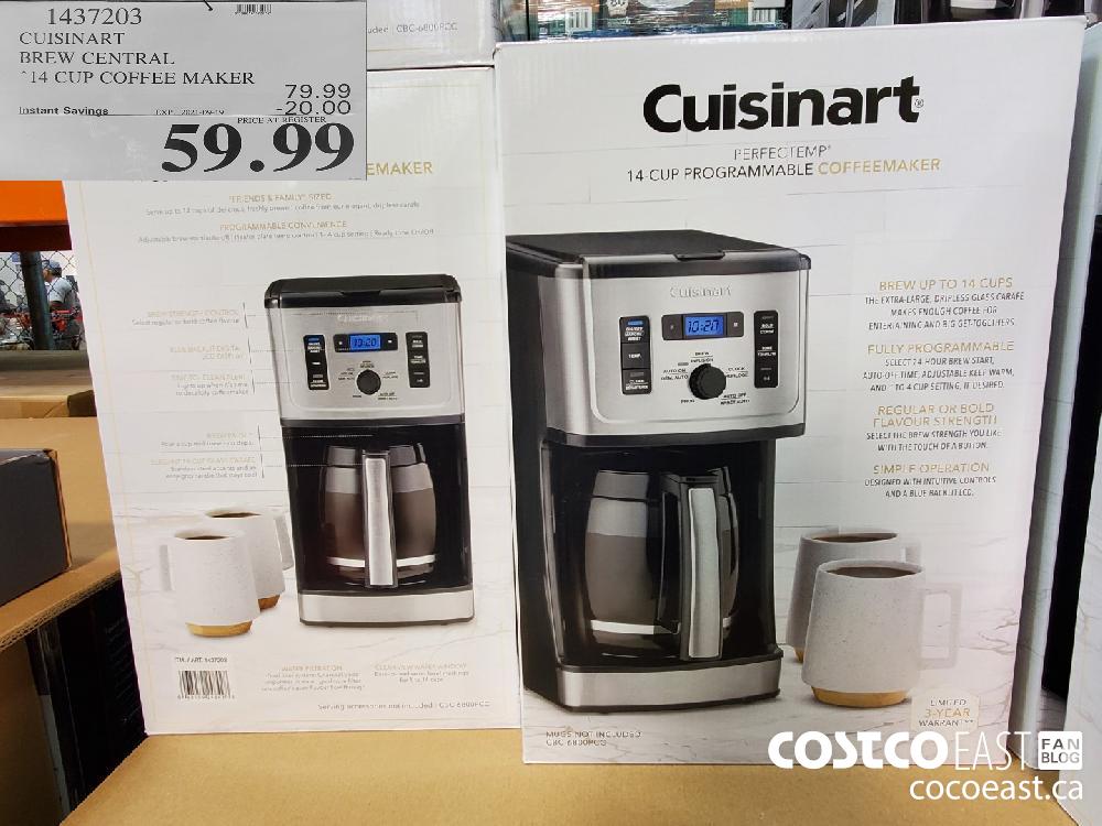 Costco cuisinart coffee maker best sale