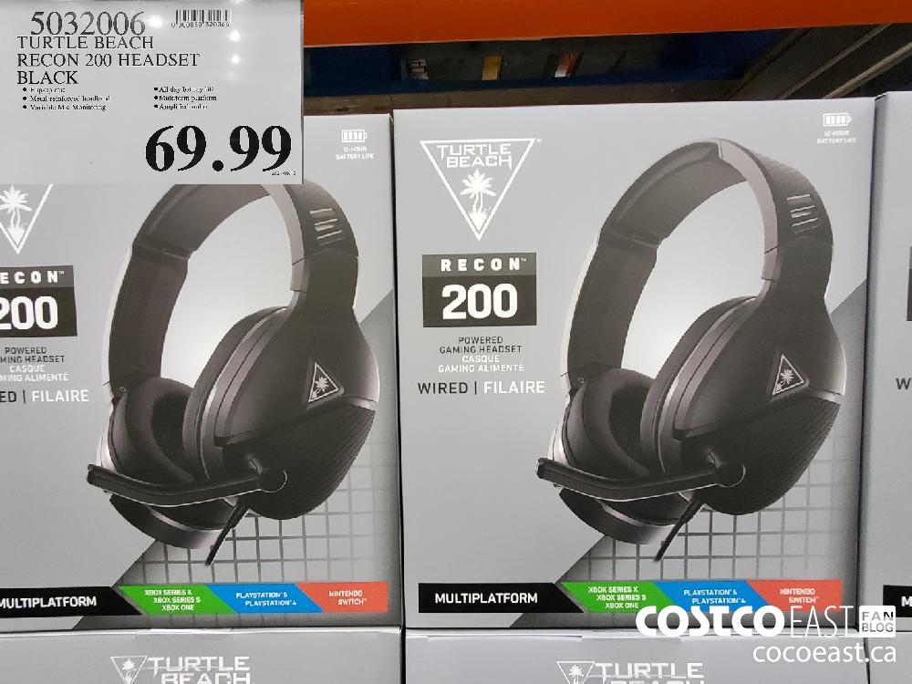 5032006 TURTLE BEACH RECON 200 HEADSET BLACK $69.99