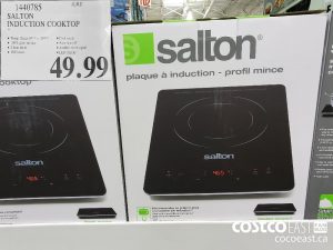 1440785
SALTON INDUCTION COOKTOP 
$49.99