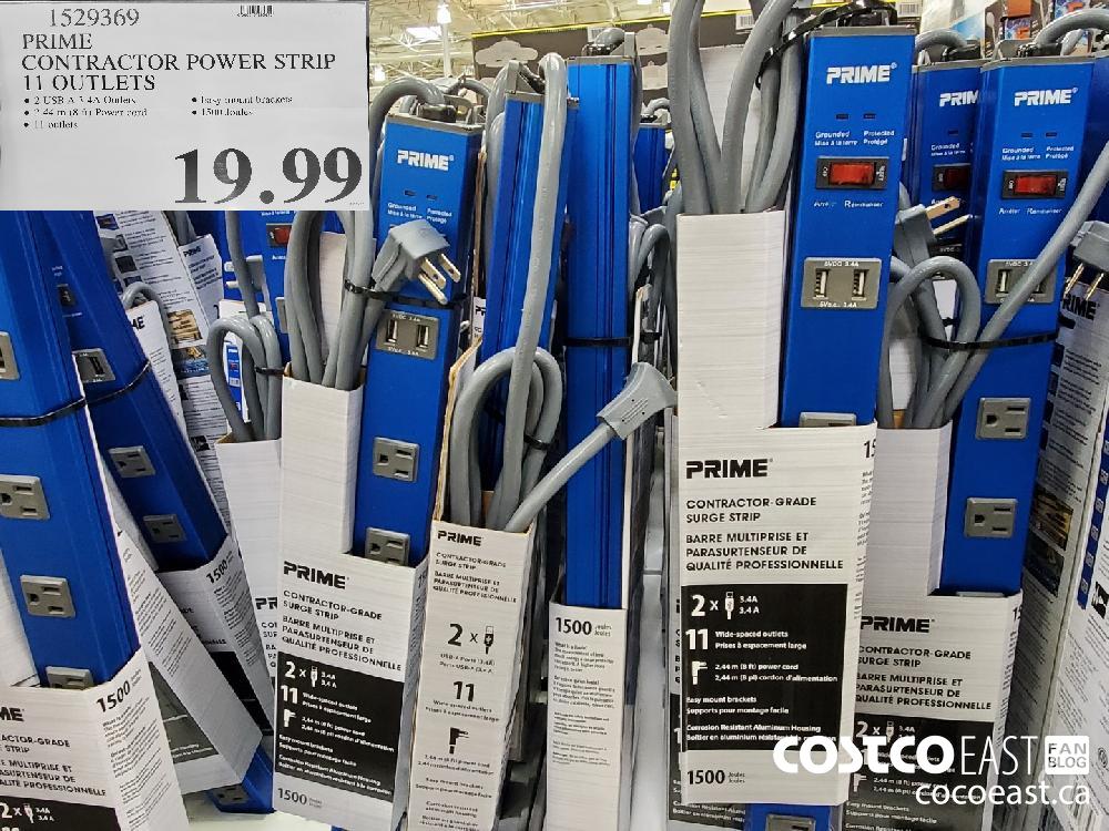 1529369 PRIME CONTRACTOR POWER STRIP 11 OUTLETS $19.99