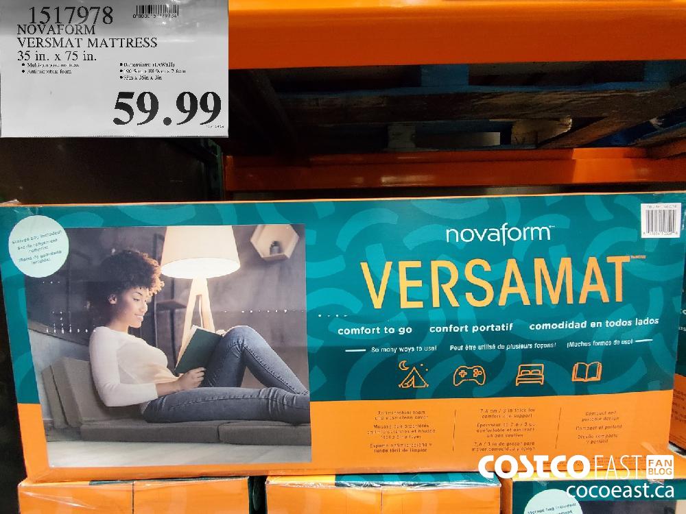 1517978 NOVAFORM VERSMAT MATTRESS 35 in. x 75 In. $59.99