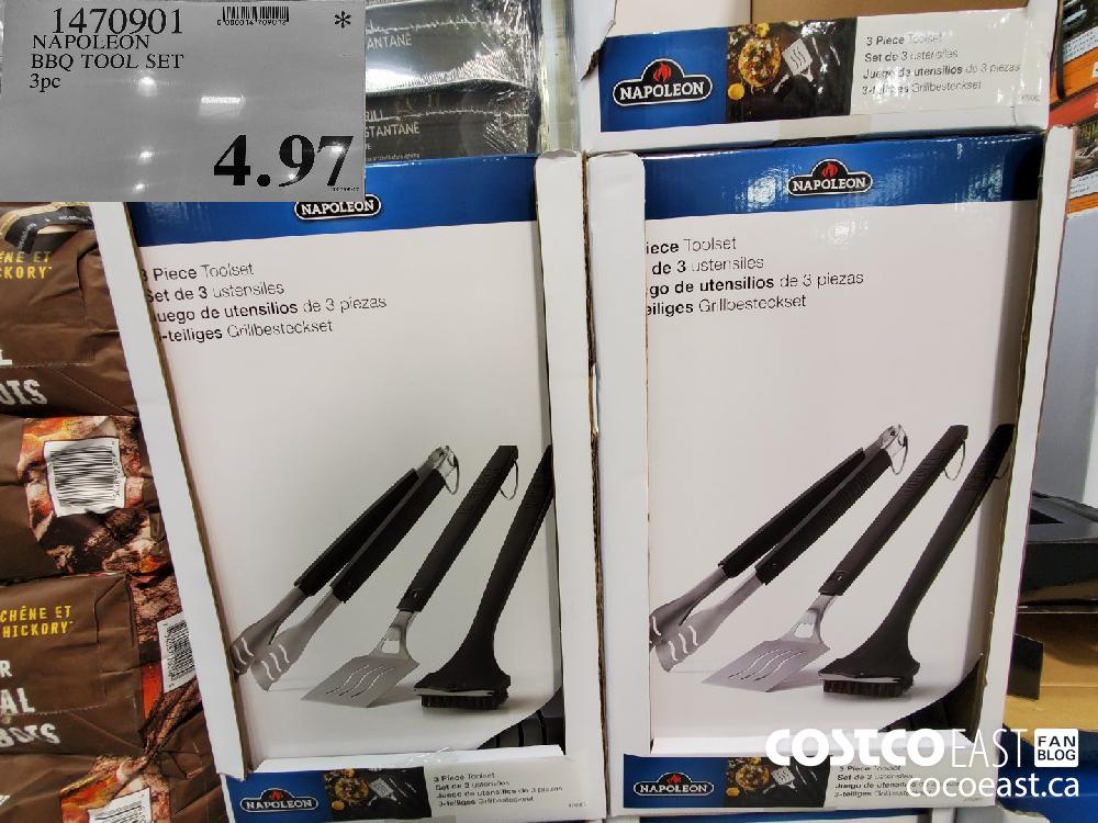 1470901 NAPOLEON BBQ TOOL SET 3PC. $4.97