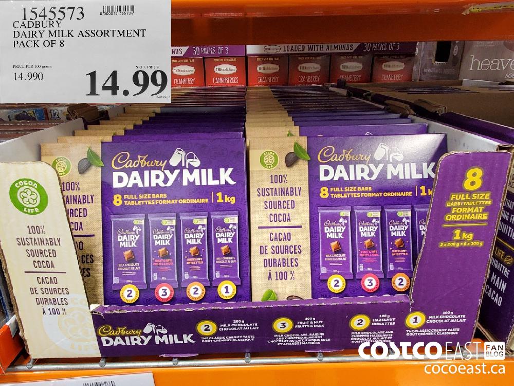 1545573 CADBURY DAIRY MILK ASSORTMENT PACK OF 8 $14.99