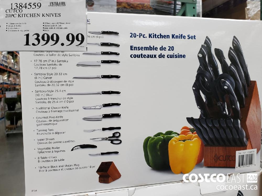 1384559 CUTCO 20PC KITCHEN KNIVES $1399.99