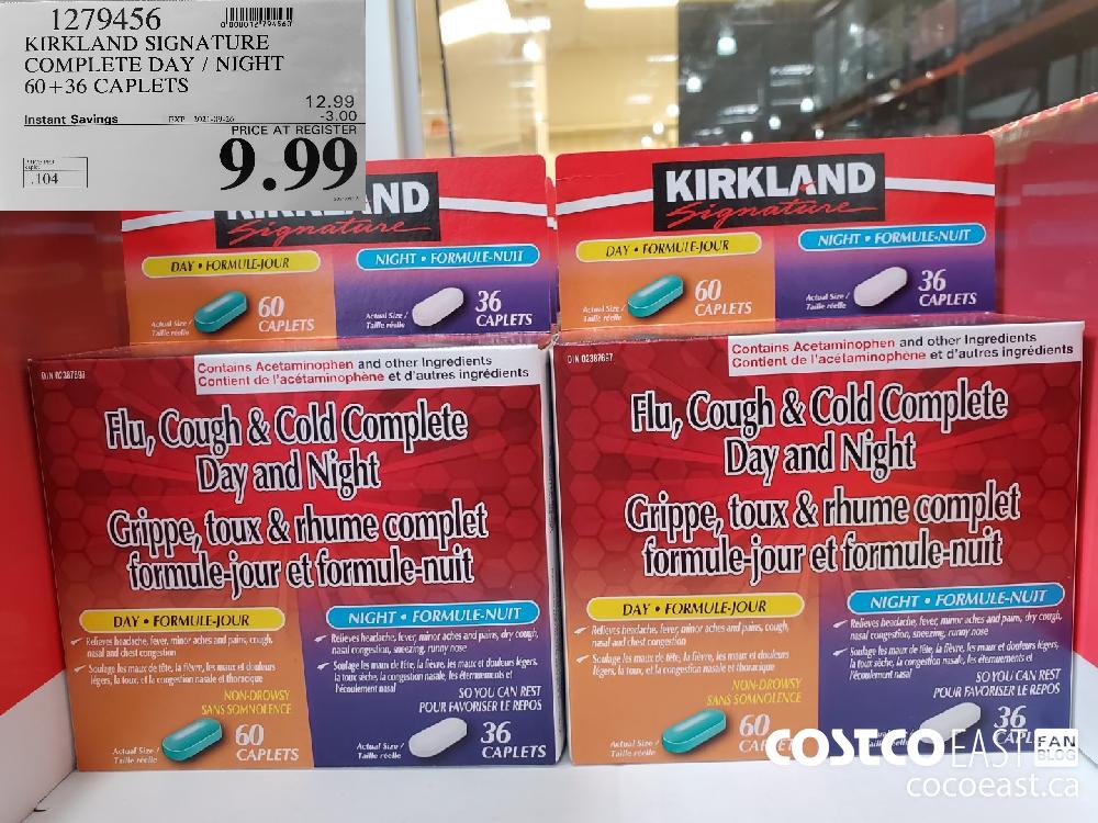 1279456 kirkland signature complete day night 60 36 caplets 3 00 instant  savings expires on 2021 09 26 9 99 - Costco East Fan Blog