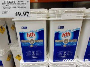 1114413
HTH GRANULAR CHLORINE 22.7 KG 70% AVAILABLE CHLORINE 
$49.97