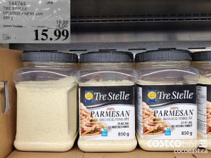 144744
TRE STELLE GRATED PARMESAN 850 g 
($4.00 INSTANT SAVINGS EXPIRES ON 2021-09-26)
$15.99