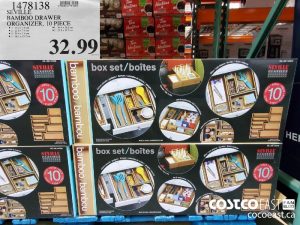 1478138
SEVILLE BAMBOO DRAWER ORGANIZER, 10 PIECE 
$32.99